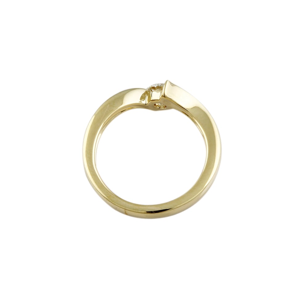 9ct Gold Diamond Solitaire Ring 0.40ct
