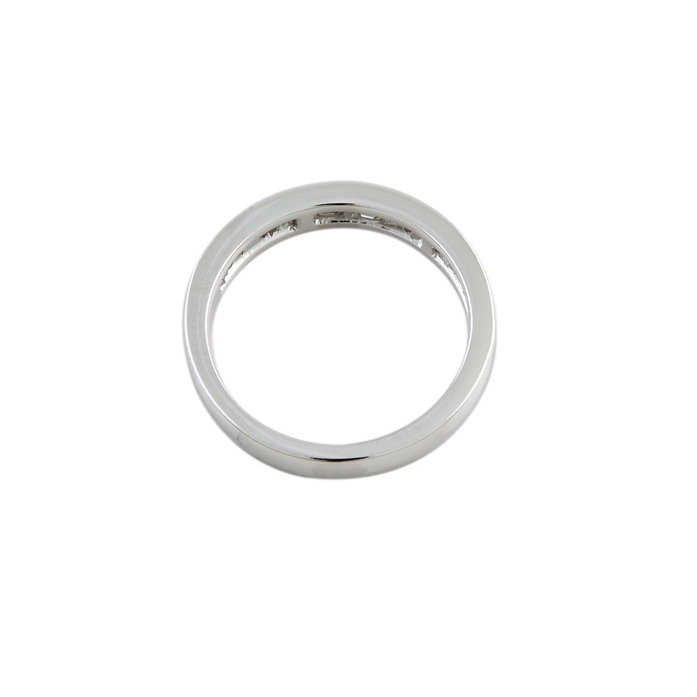 9ct Gold Diamond Half Eternity Ring 0.72ct
