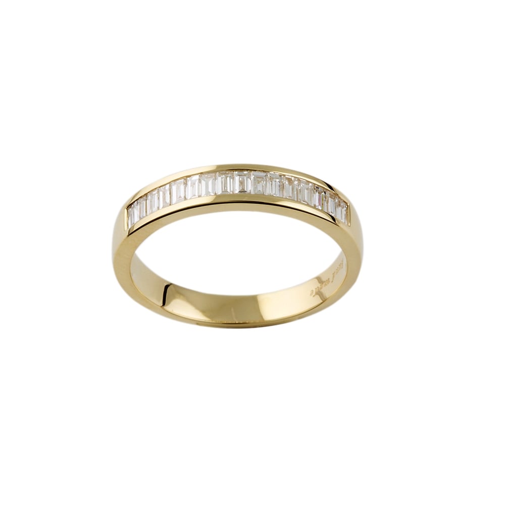 9ct Yellow Gold Diamond Half Eternity Ring