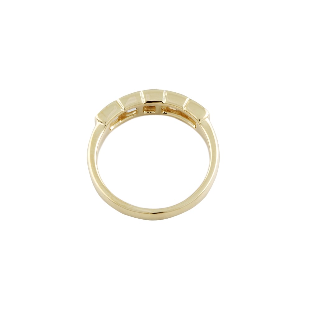 9ct Yellow Gold Diamond Five Stone Ring