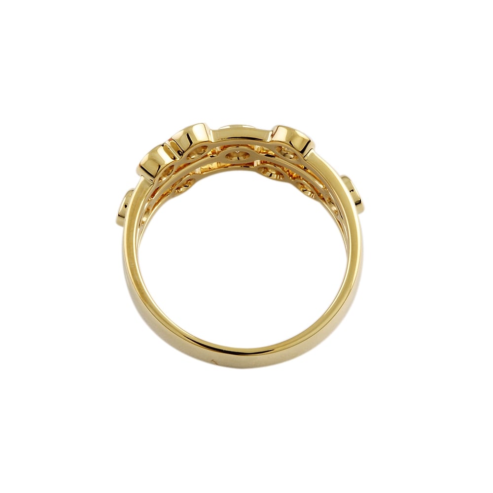 9ct Yellow Gold Diamond Bubble Ring 1.05ct