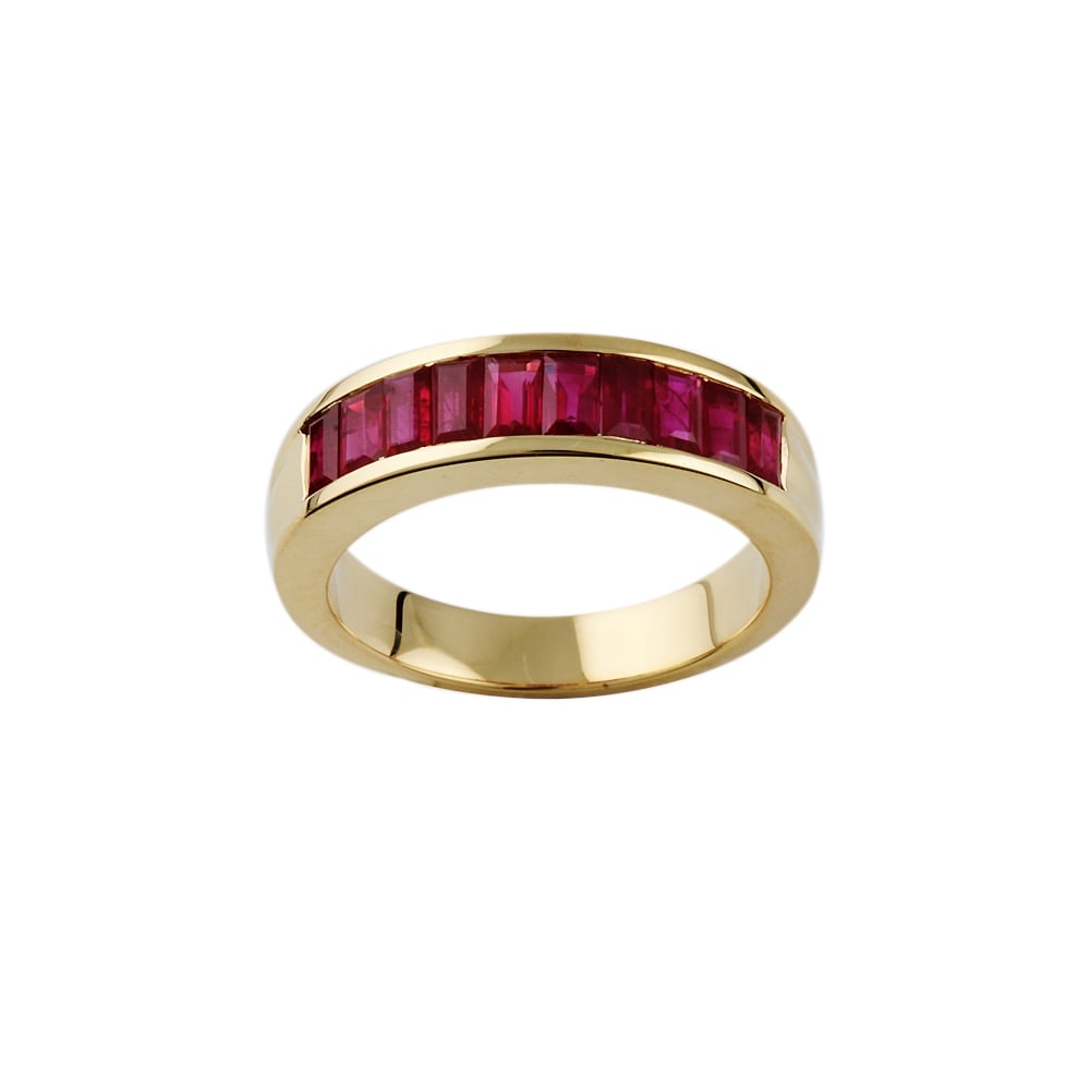 9ct Yellow Gold Ruby Dress Ring