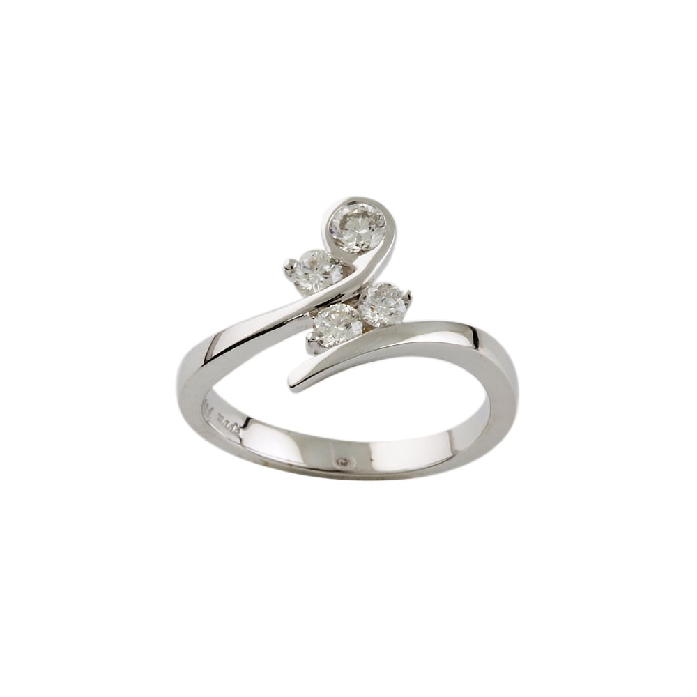 9ct White Gold Diamond Dress Ring 0.50ct