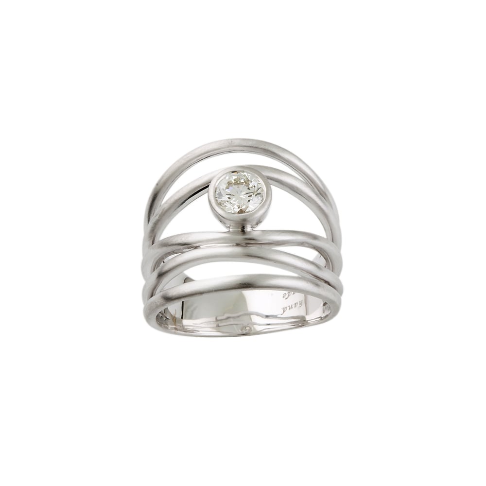 9ct White Gold Diamond Dress Ring 0.61ct