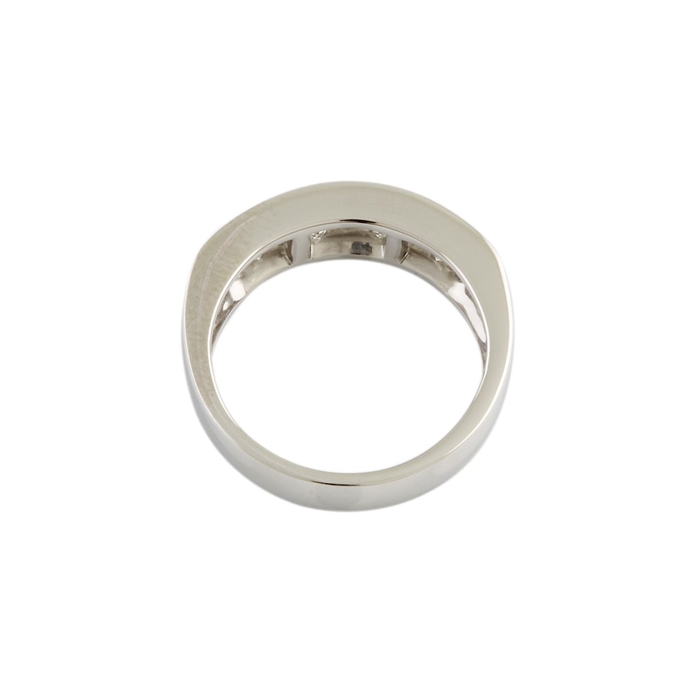 18ct White Gold Diamond Half Eternity Ring  1.05ct