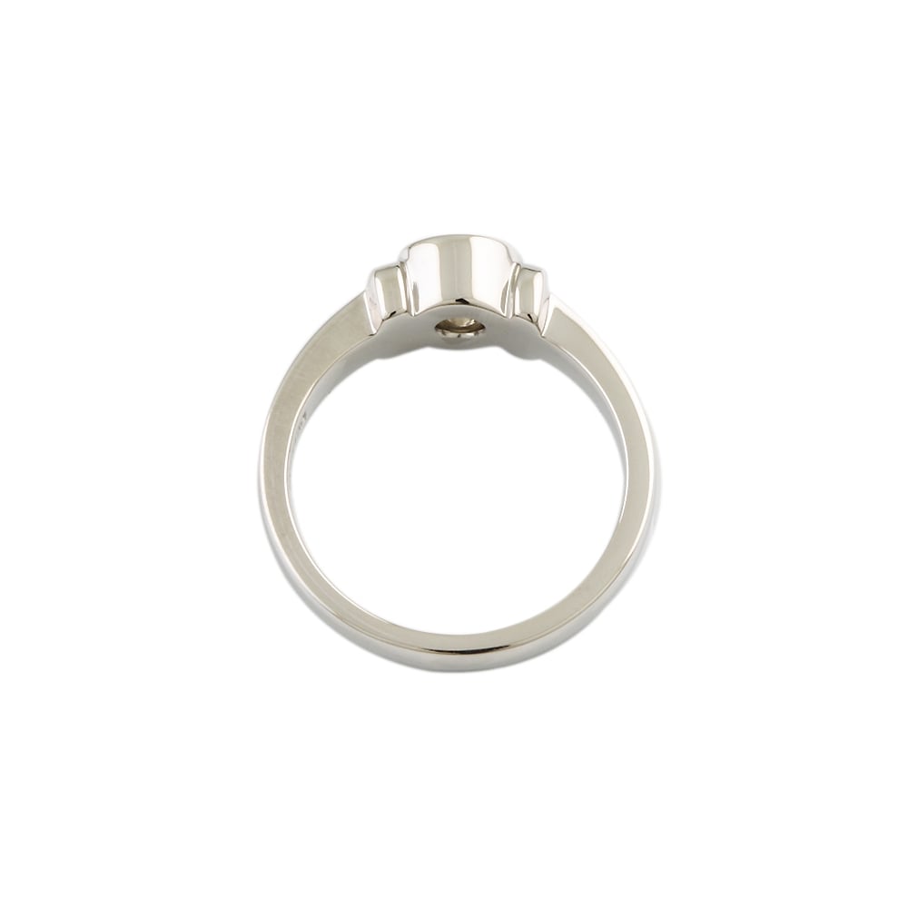 9ct White Gold Diamond Solitaire Ring