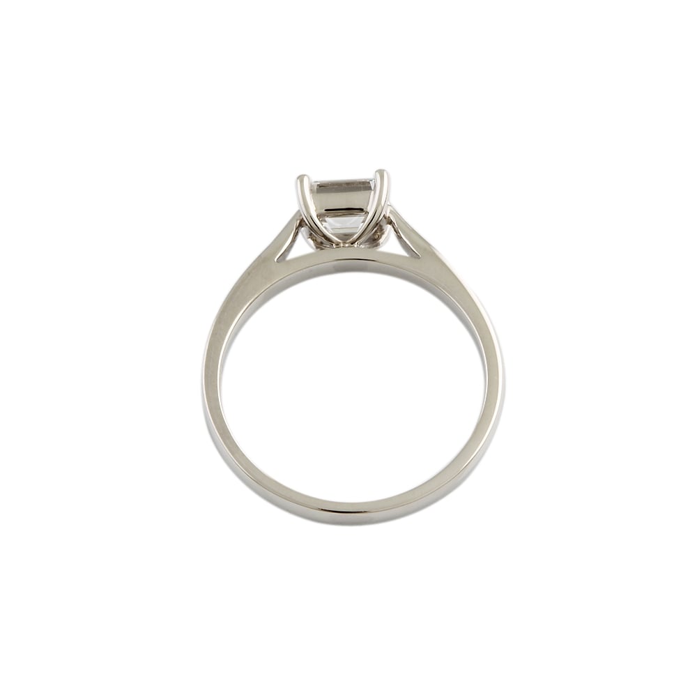 9ct White Gold Diamond Solitaire Ring 0.75ct