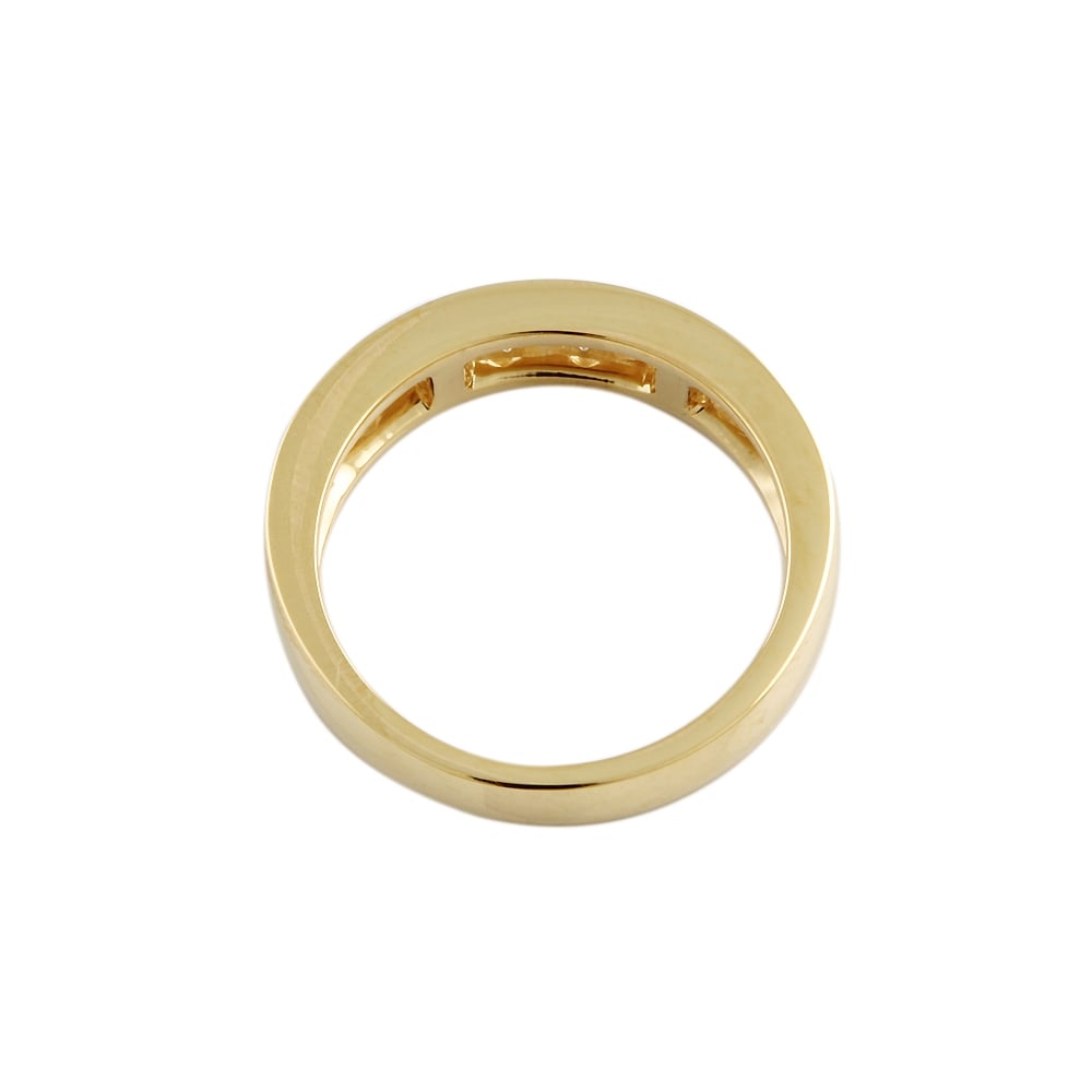 9ct Yellow Gold Diamond Half Eternity Ring 1.00ct