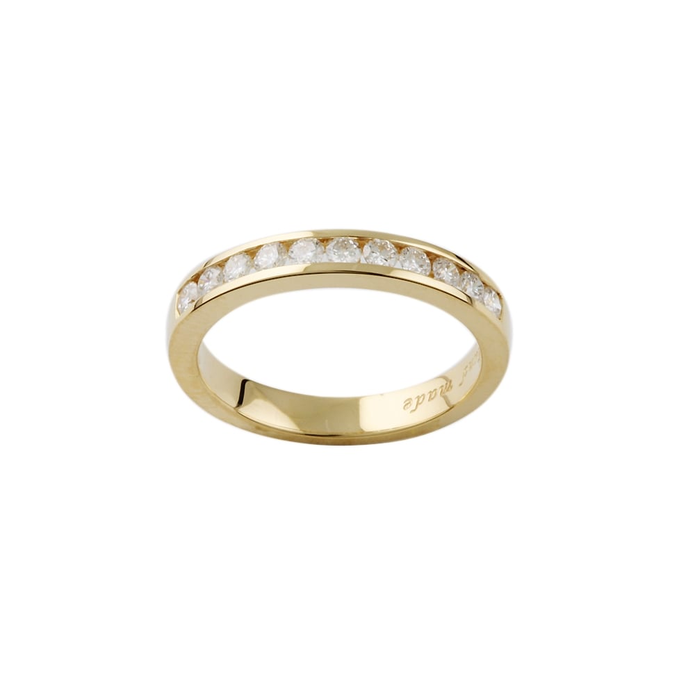 9ct Yellow Gold Diamond Half Eternity Ring 0.35ct