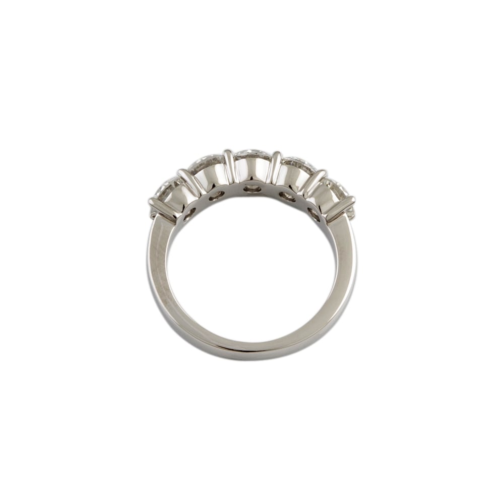 9ct White Gold Diamond Five Stone Ring 2.12ct