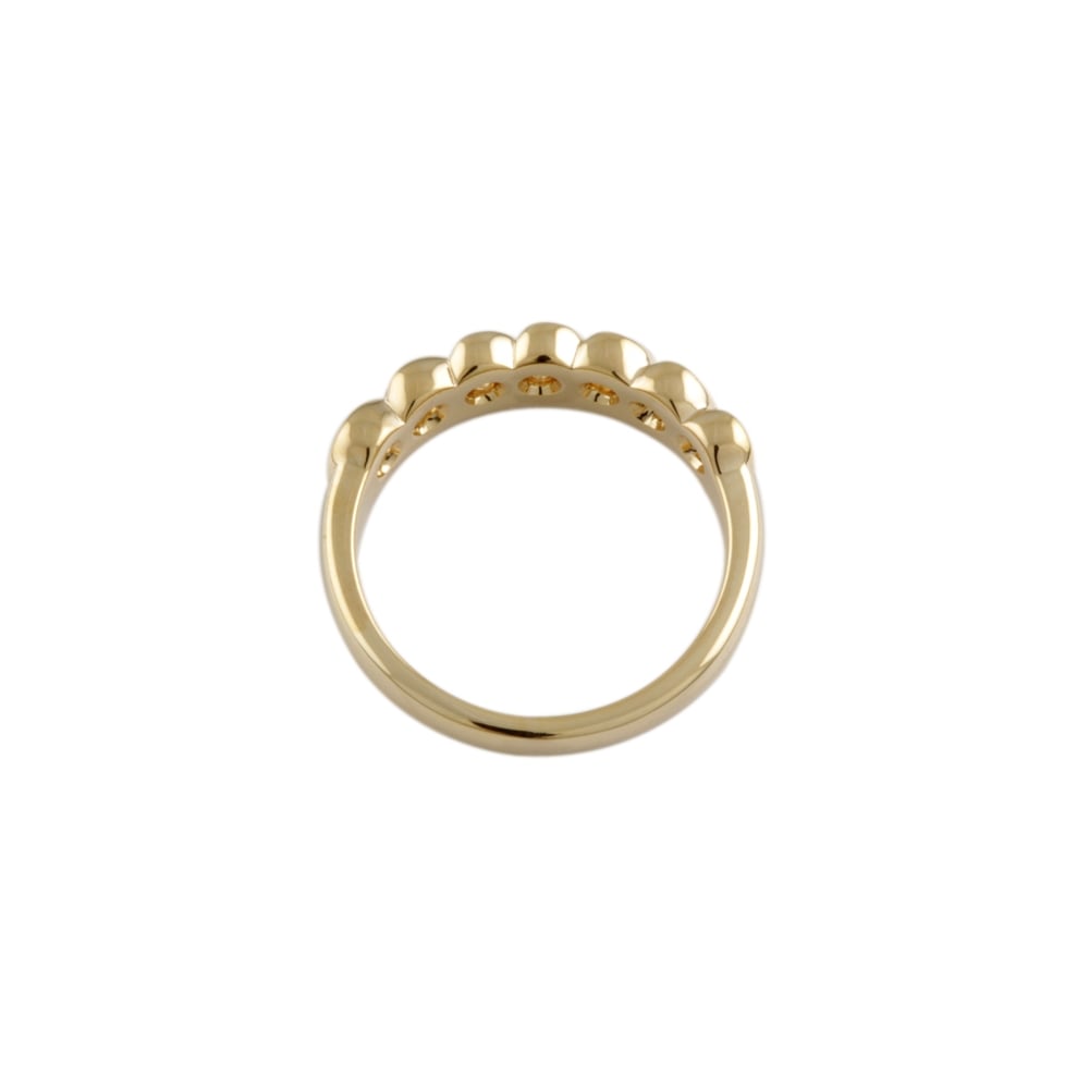 9ct Yellow Gold Diamond Half Eternity Ring 0.42ct