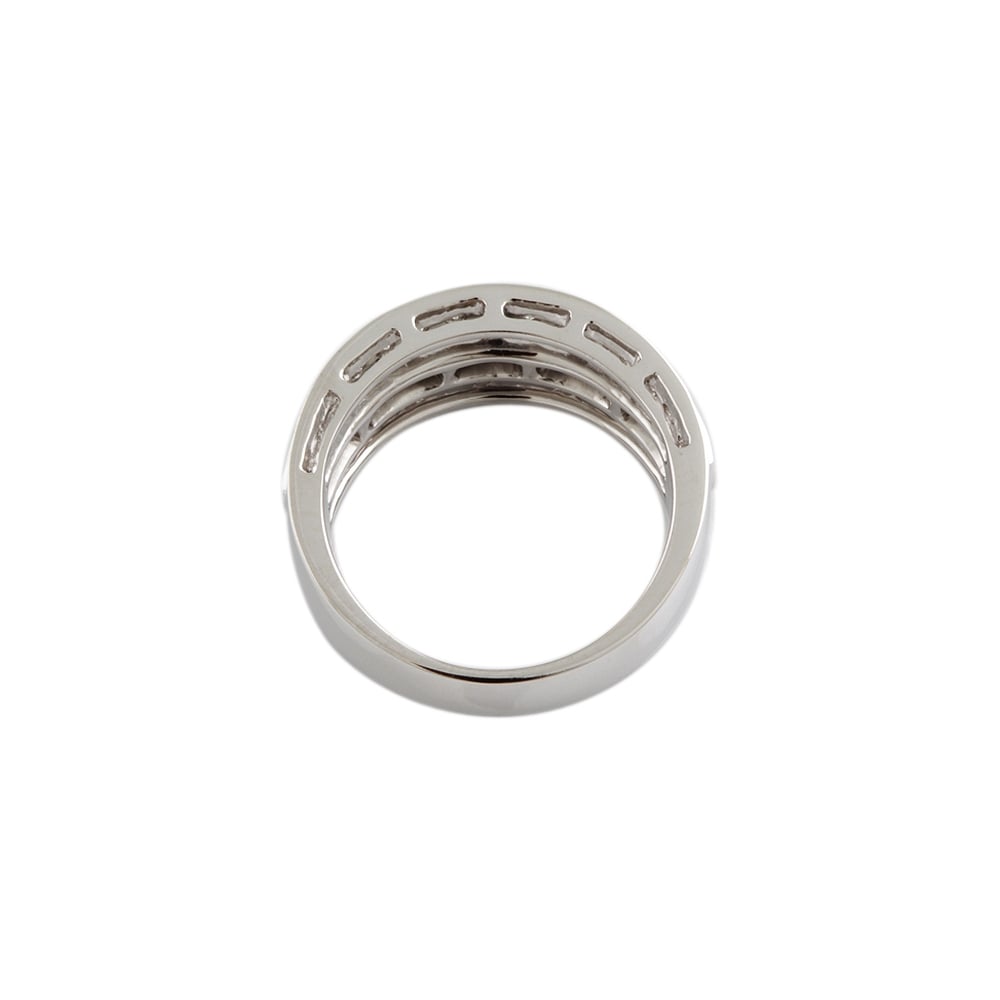 9ct White Gold Diamond 1.73ct Half Eternity Ring