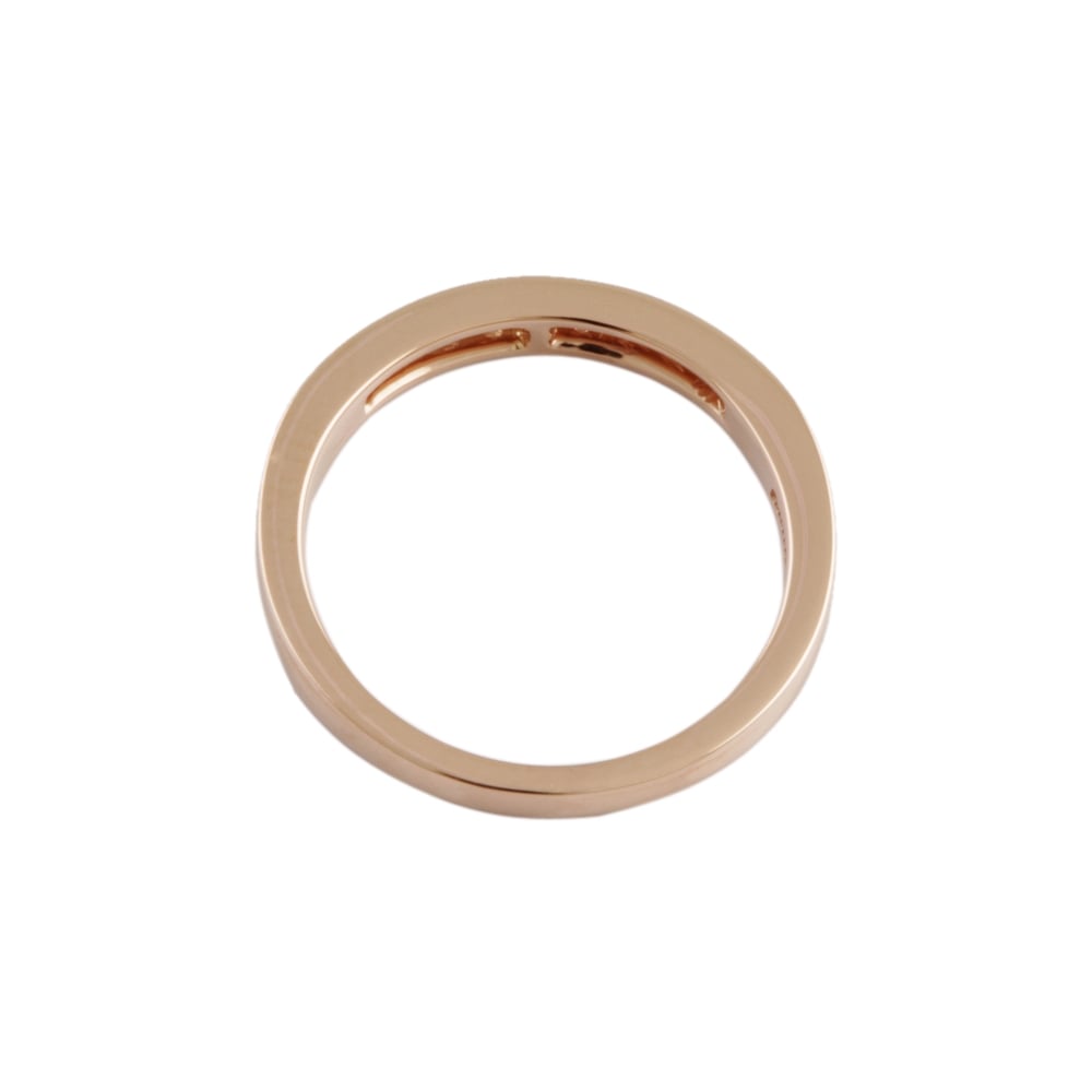 9ct Rose Gold Diamond 0.16ct Half Eternity Ring