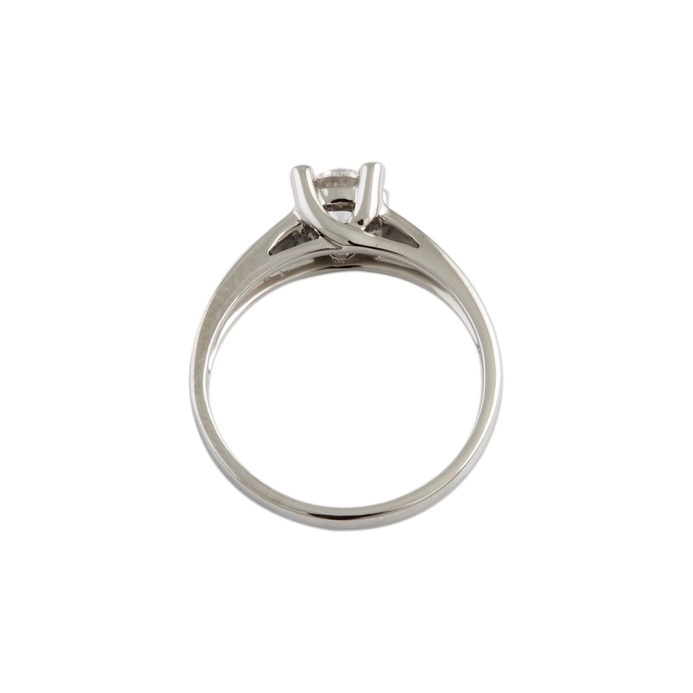 9ct White Gold Diamond 0.50ct Solitaire Ring
