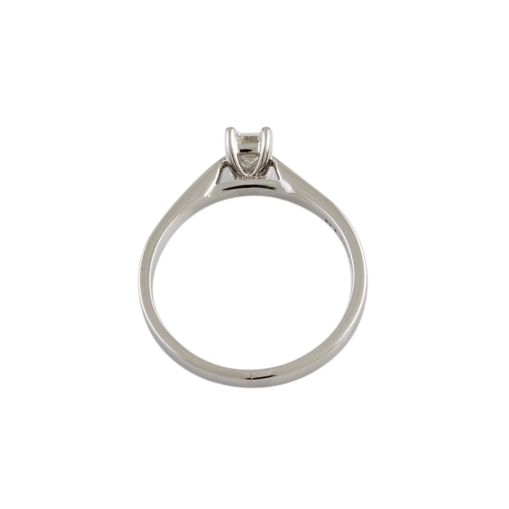 9ct White Gold Diamond Solitaire Ring 0.35ct