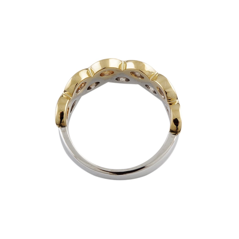 9ct Yellow and White Gold Diamond Dress Ring  0.85ct