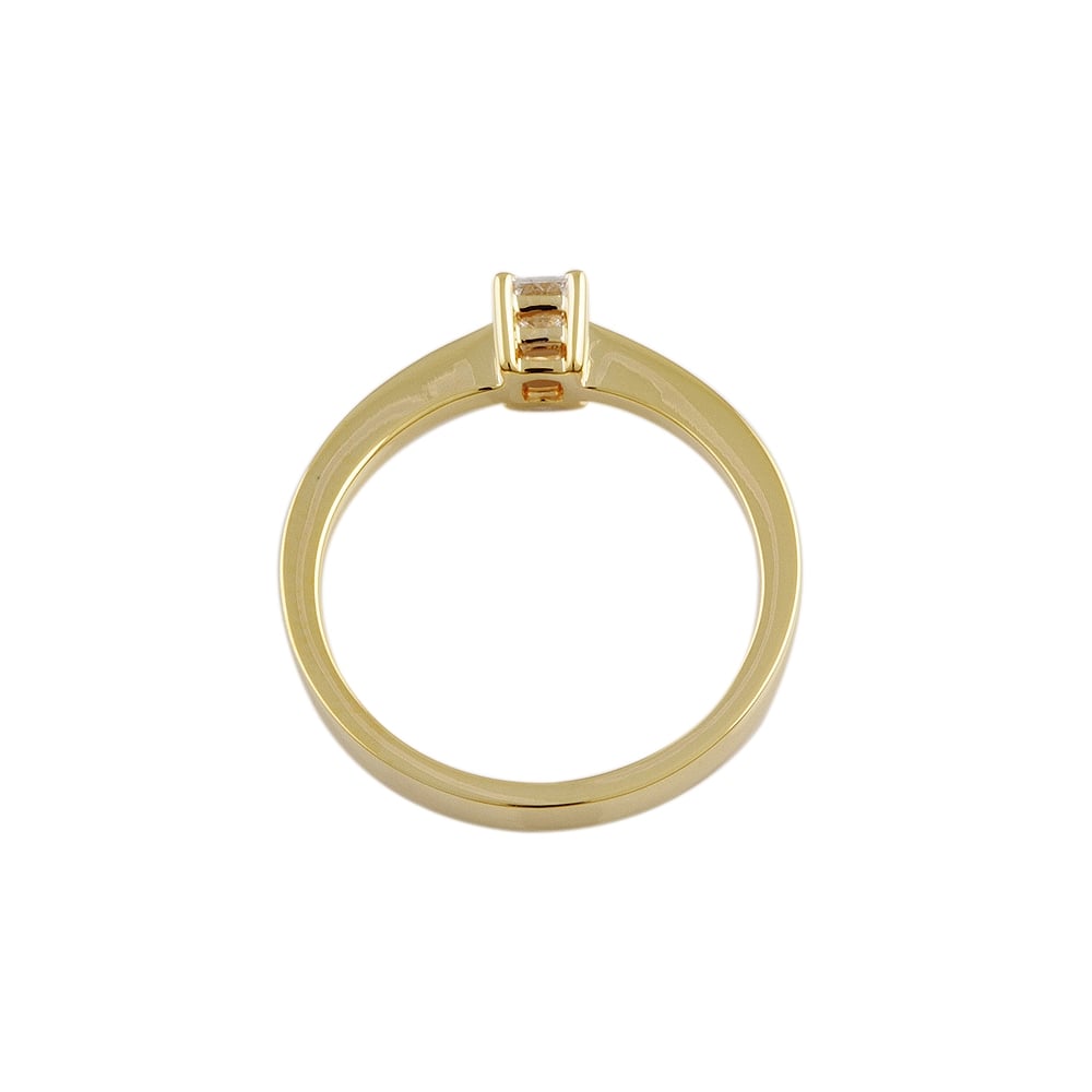 9ct Yellow Gold Diamond Solitaire Ring 0.25ct