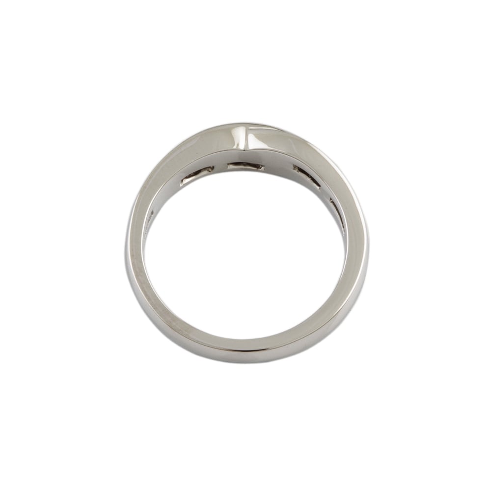 9ct White Gold Diamond Dress Ring