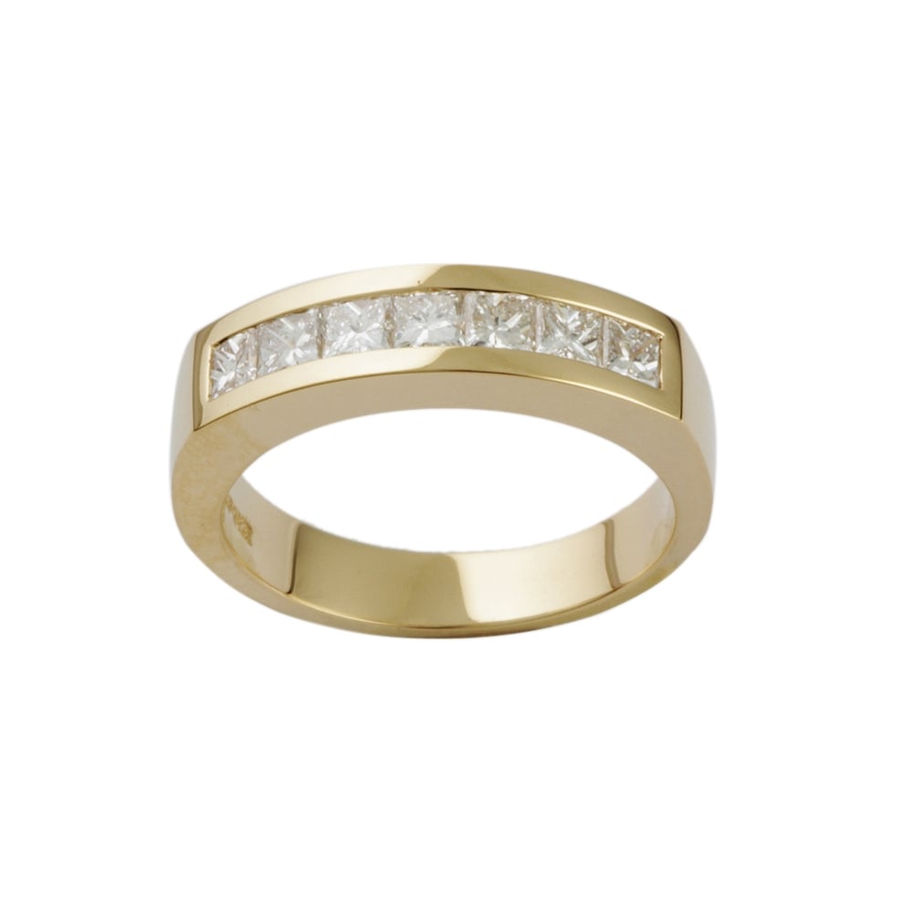 9ct Yellow Gold Diamond Seven Stone Ring