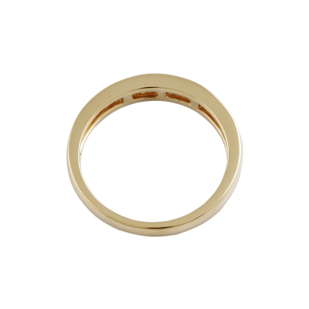 9ct Yellow Gold Diamond Half Eternity Ring 0.25ct