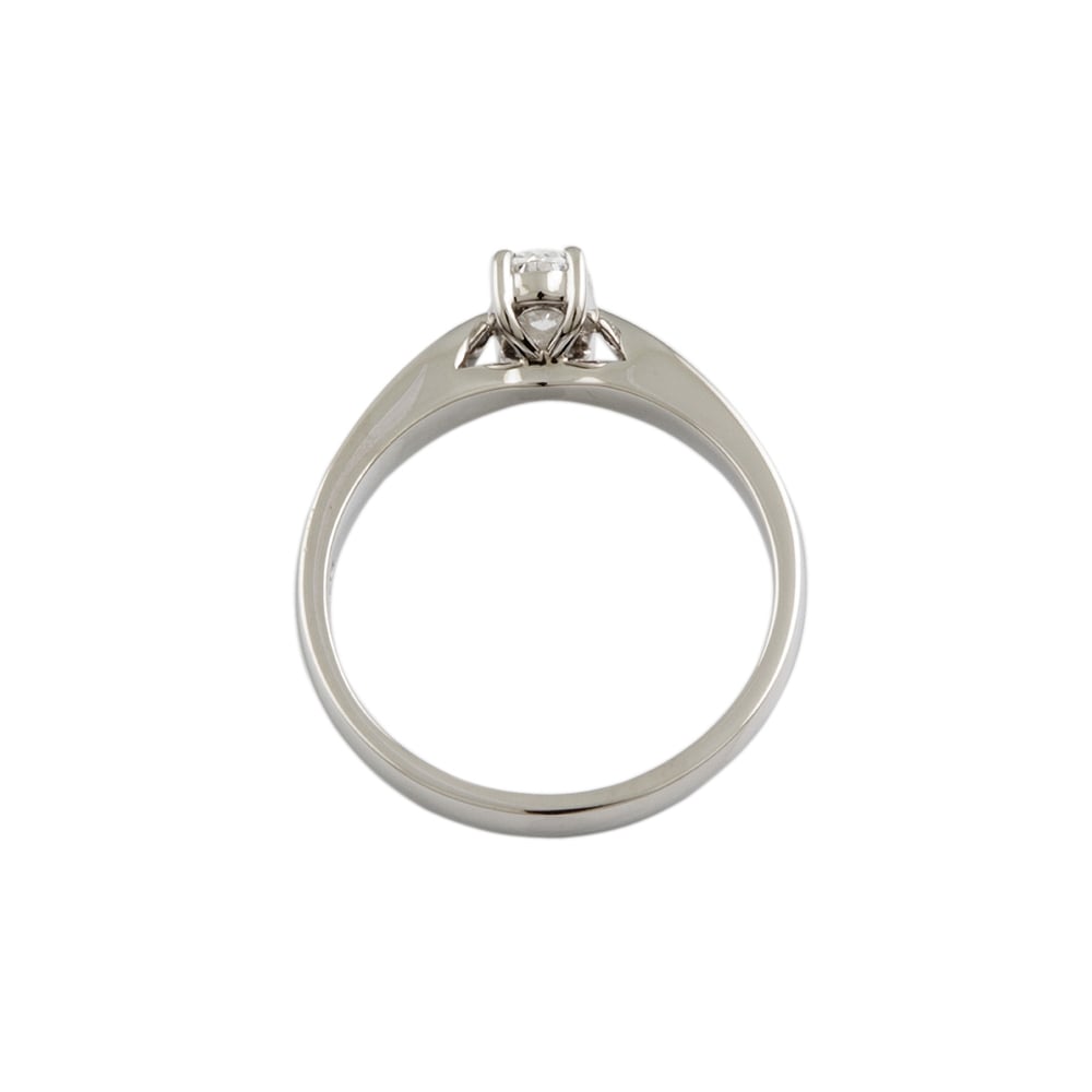 9ct White Gold Diamond Solitaire Ring 0.45ct