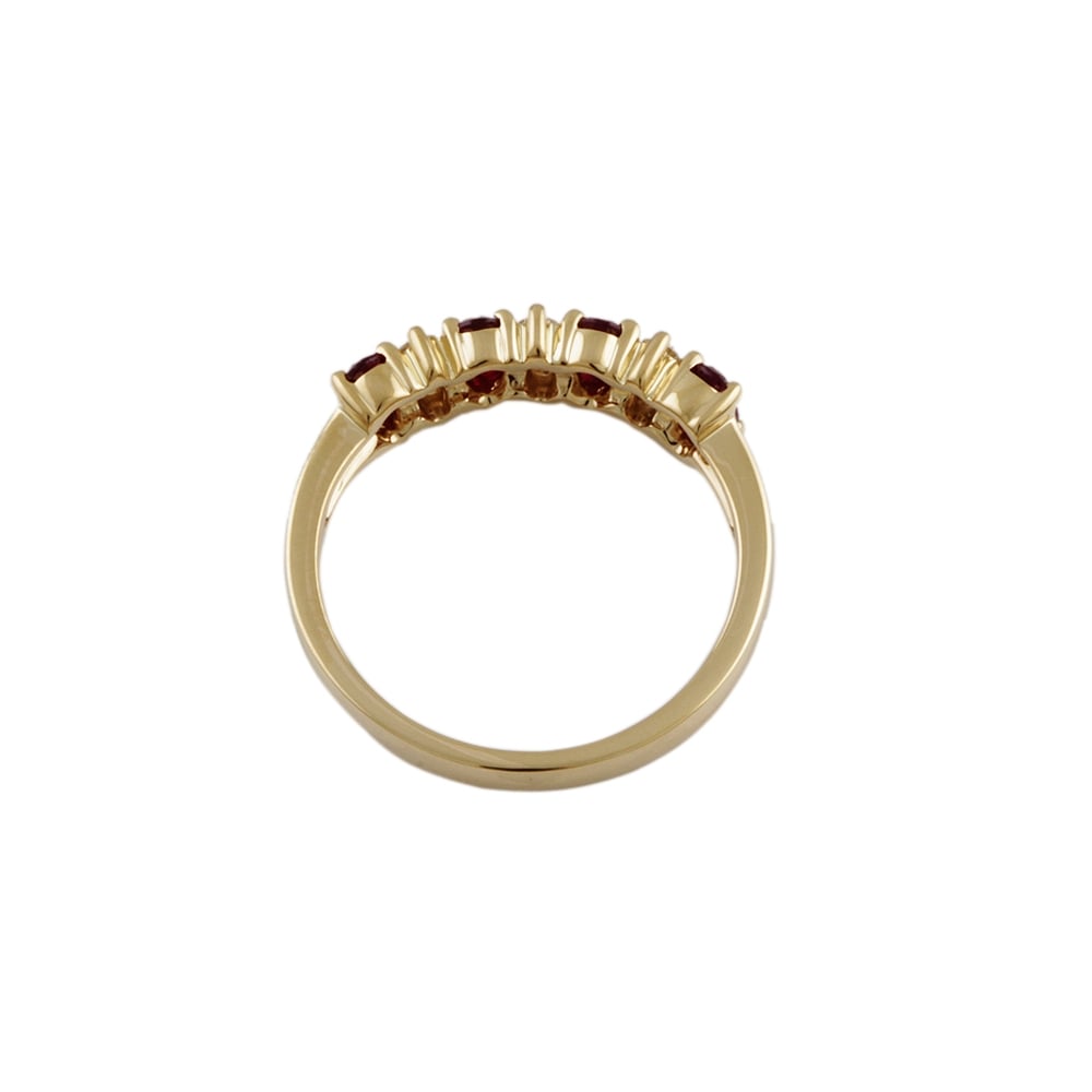 9ct Yellow Gold Ruby and Diamond Dress Ring