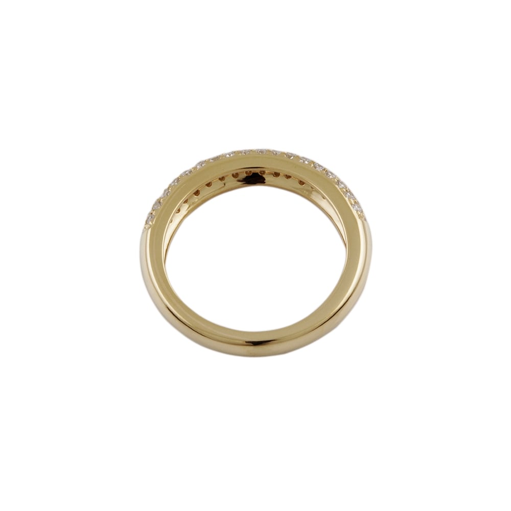 9ct Yellow Gold Diamond 0.51ct Half Eternity Ring