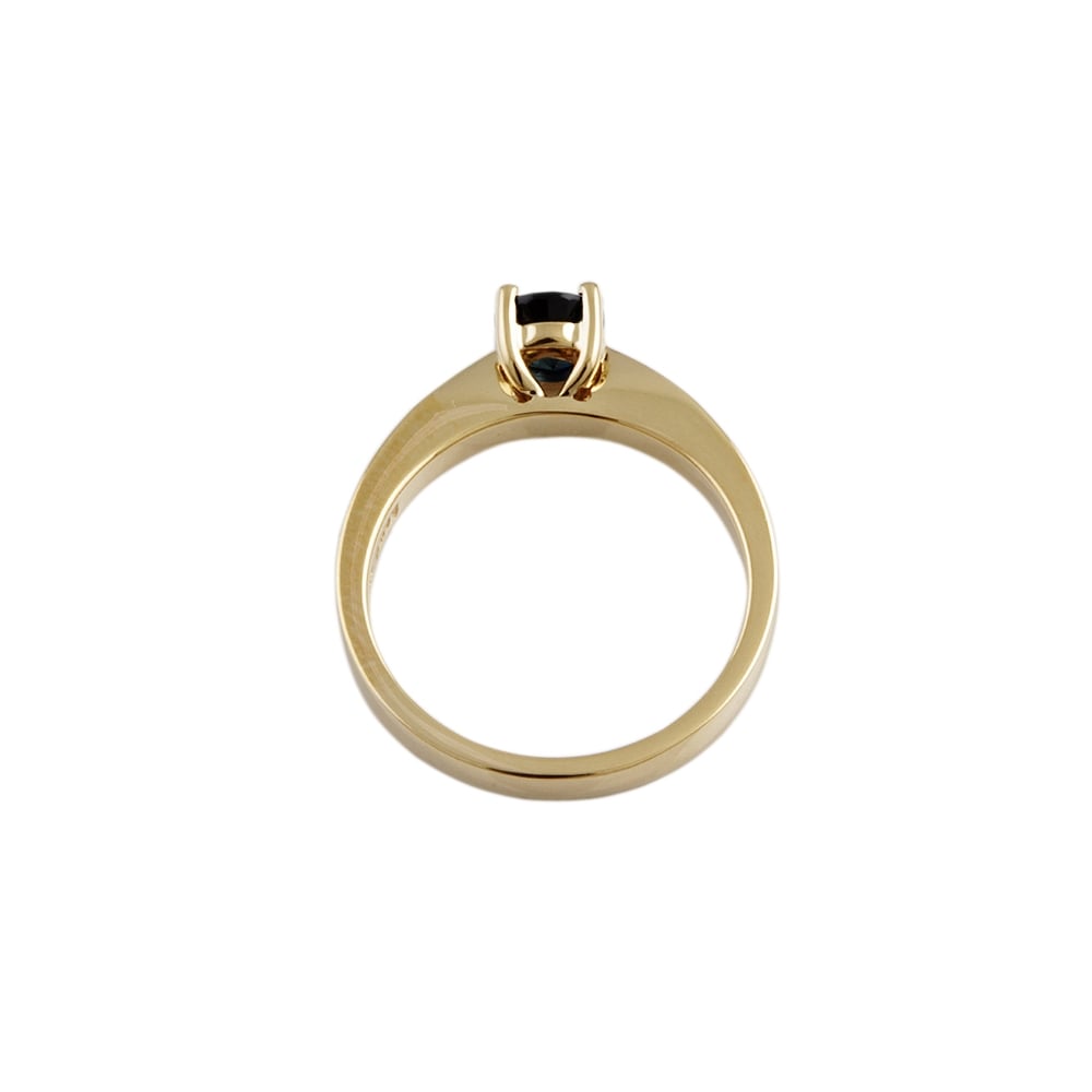 9ct Yellow Gold Blue Sapphire 0.70ct Single Stone Ring