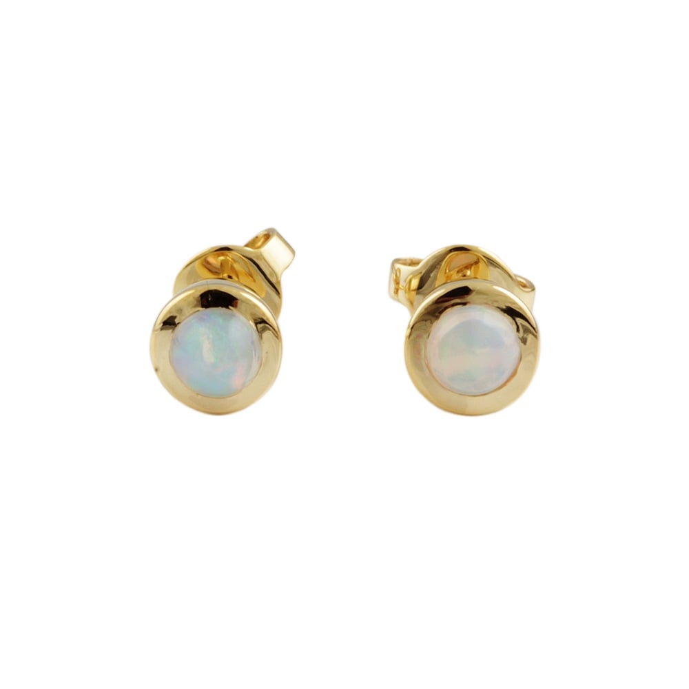 9ct Yellow Gold Opal 0.51ct Stud Earrings