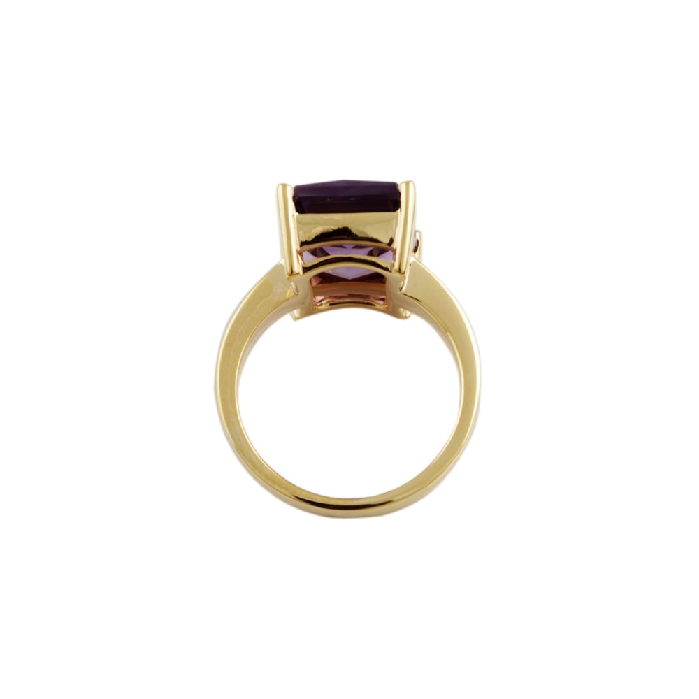 9ct Yellow Gold Amethyst 5.59ct Single Stone Ring