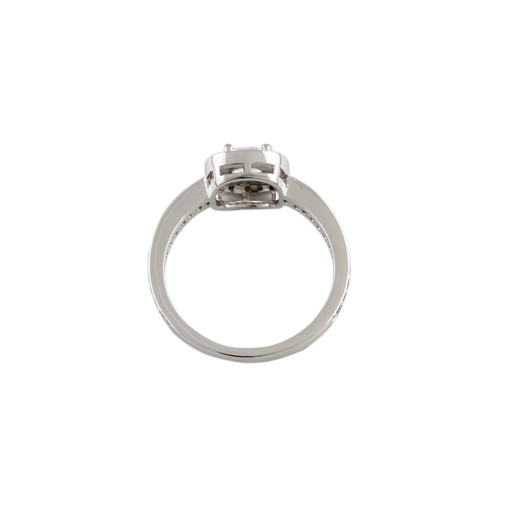 9ct White Gold Diamond Dress Ring