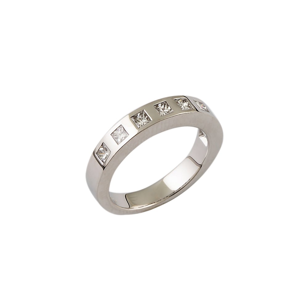 Platinum Half Eternity Ring 0.53ct