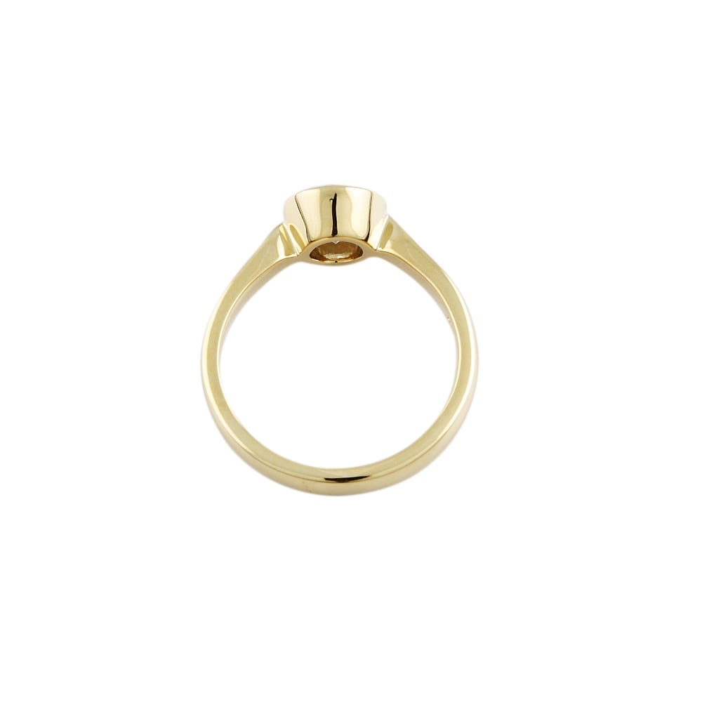 18ct White and yellow gold solitaire ring 0.80ct
