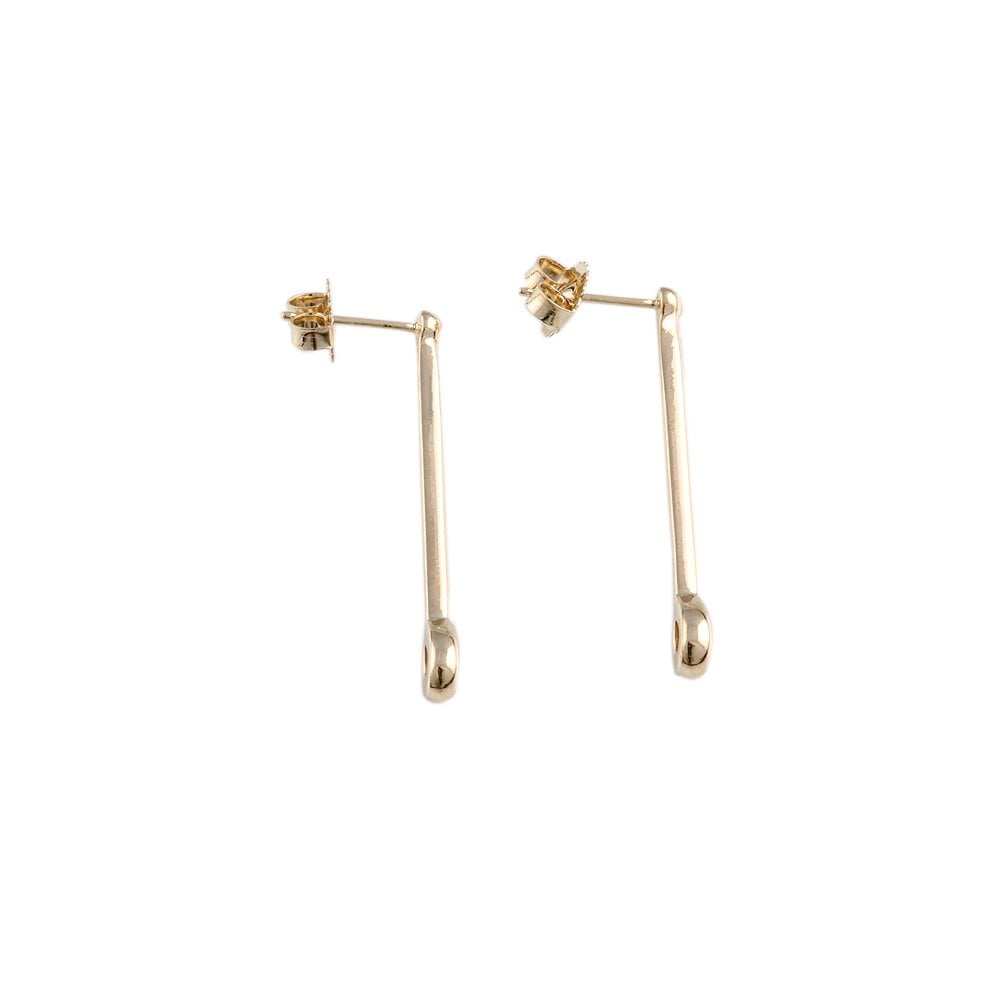 9CT Yellow Gold  Drop Earrings 0.13CT