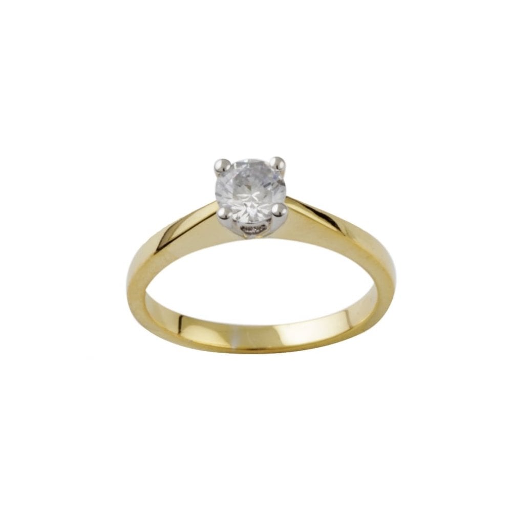 9ct Yellow Gold Solitaire Ring 0.25ct