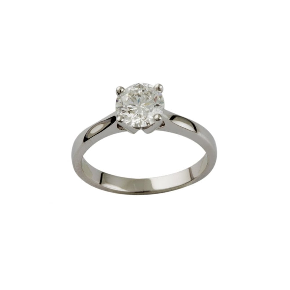 9ct White Gold Solitaire Ring 1.00ct