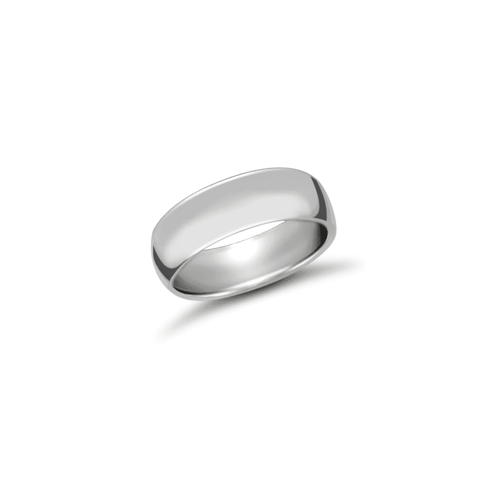 Platinum 7mm Premium Weight Court Profile Mirror Finish Wedding Ring
