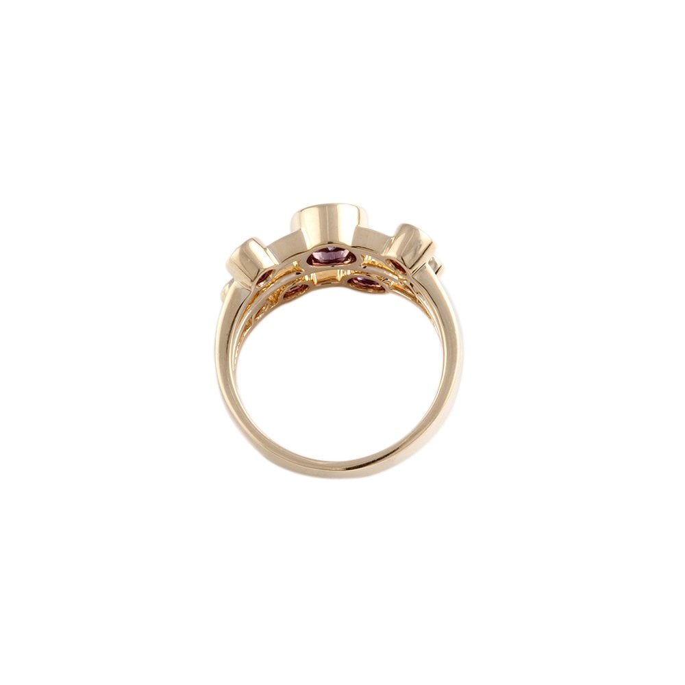 9ct Gold Bubble Amethyst Ring