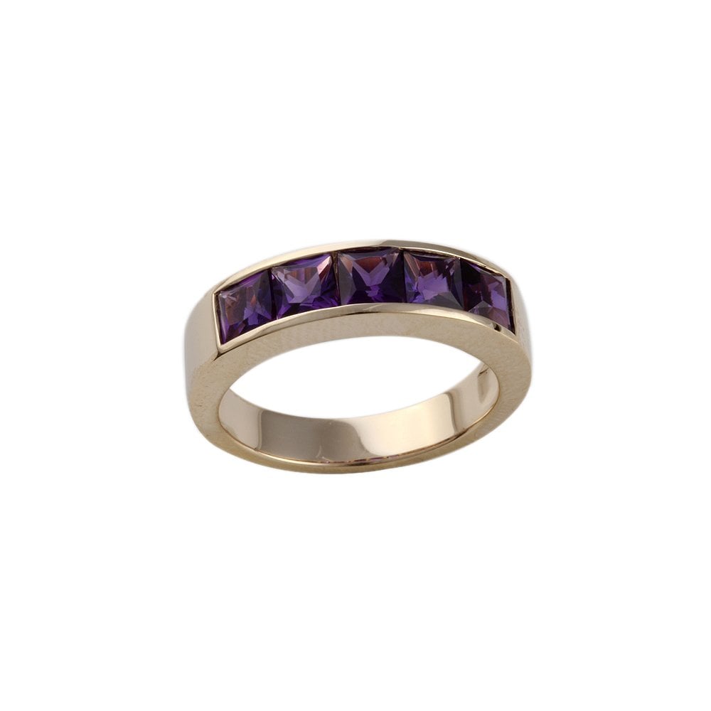 9ct Yellow Gold Amethyst Ring 1.68ct