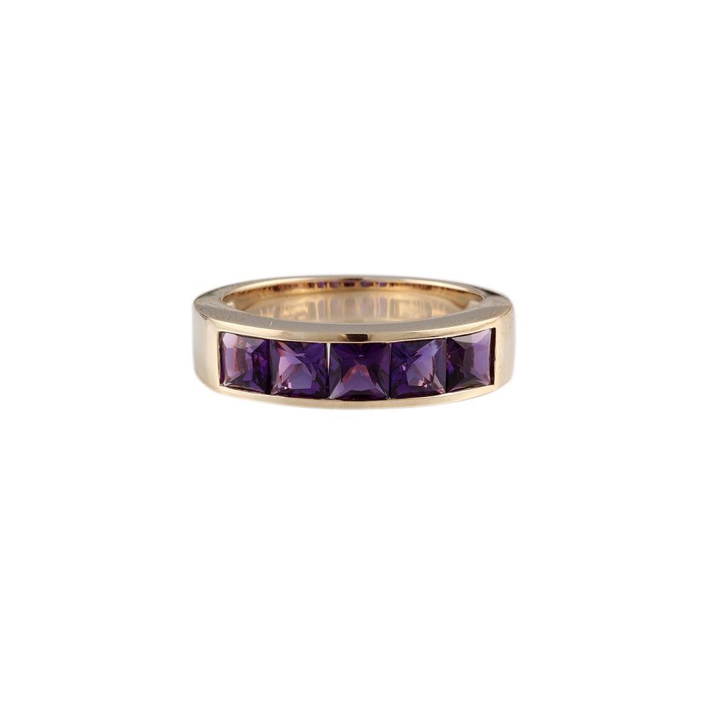 9ct Yellow Gold Amethyst Ring 1.68ct