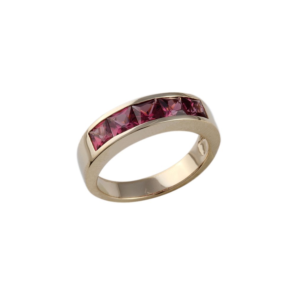 9ct Yellow Gold Rhodolite Ring 2.42ct