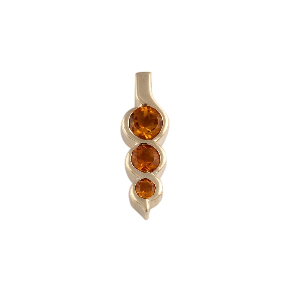 9ct Yellow Gold Citrine Pendant