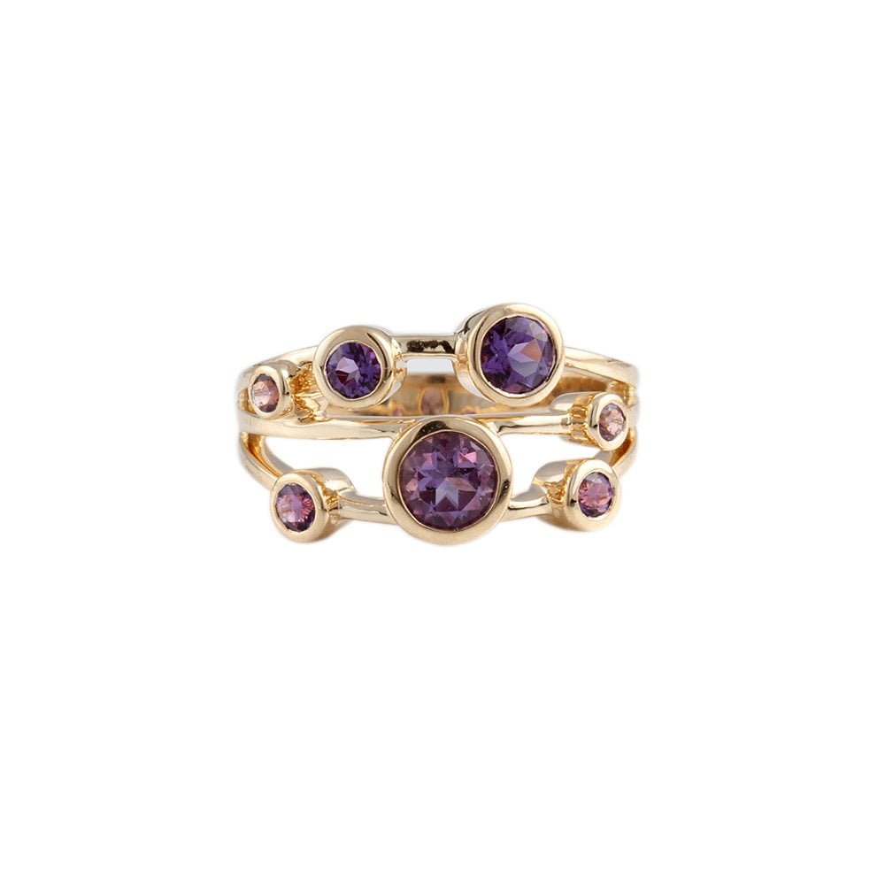9ct Yellow Gold Amethyst Ring 1.03ct