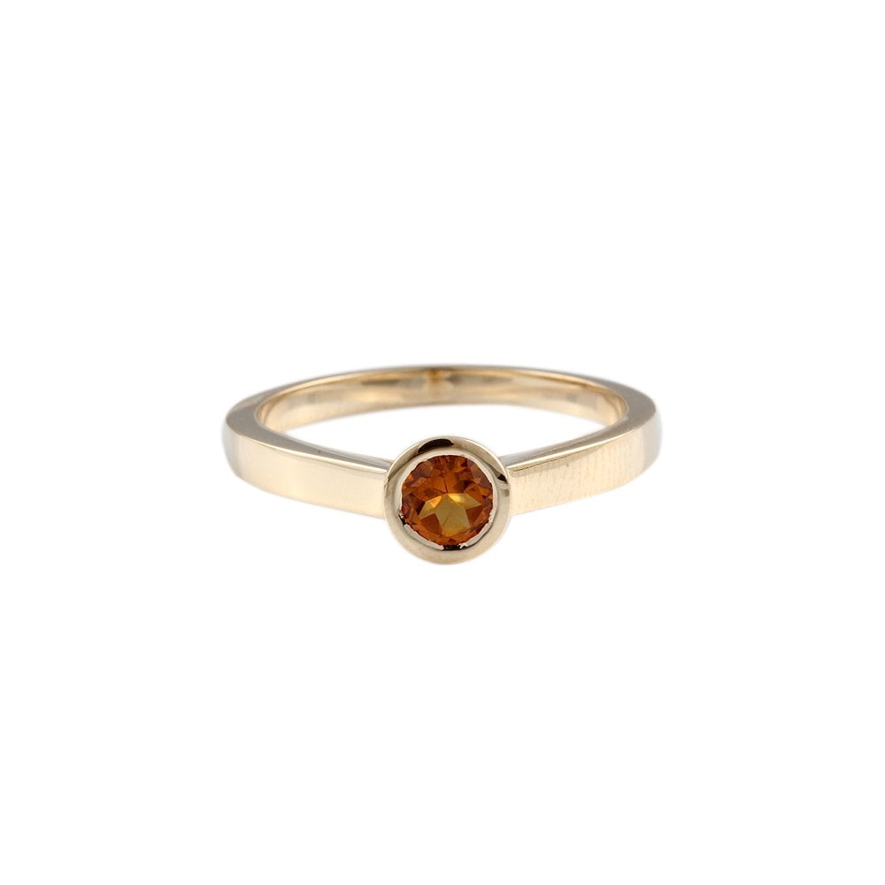 9ct Yellow Gold Citrine Single Stone Ring