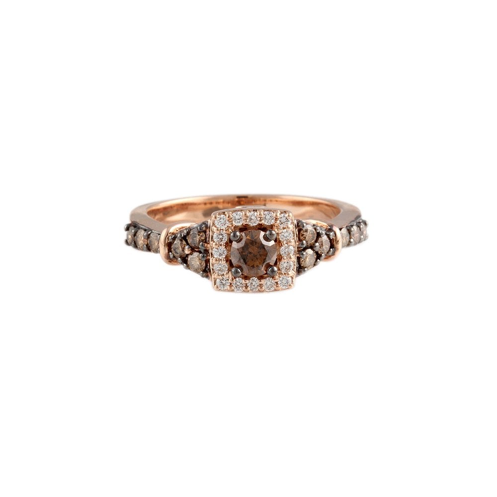 9ct Rose Gold Diamond Dress Ring