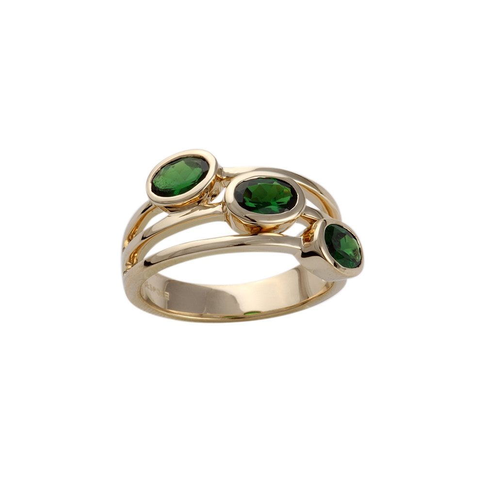 9ct Yellow Gold Tsavorite Ring 1.52ct