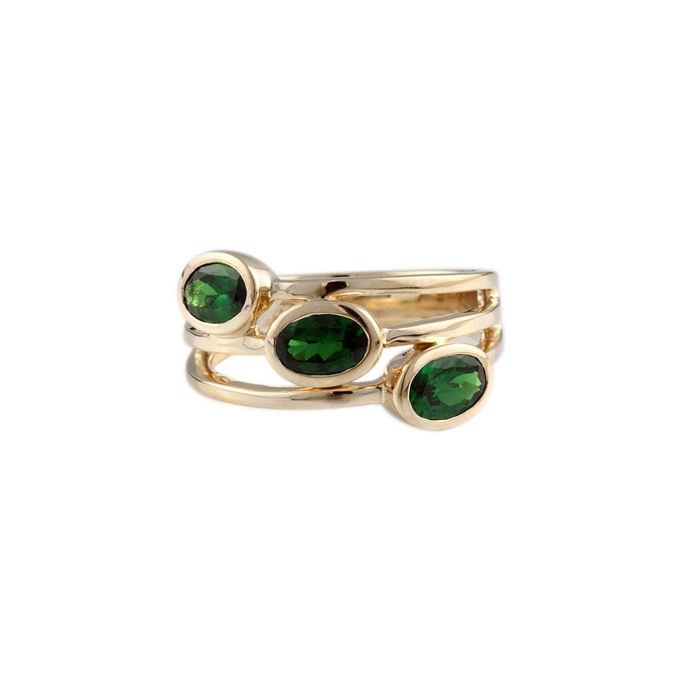 9ct Yellow Gold Tsavorite Ring 1.52ct