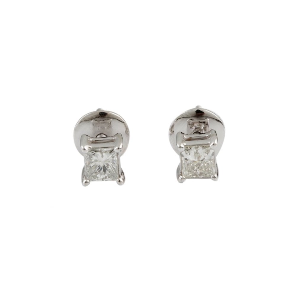 Platinum Diamond Stud Earrings 0.52ct