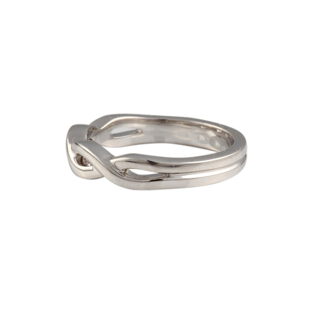 9ct White Gold Fancy Twist Ring