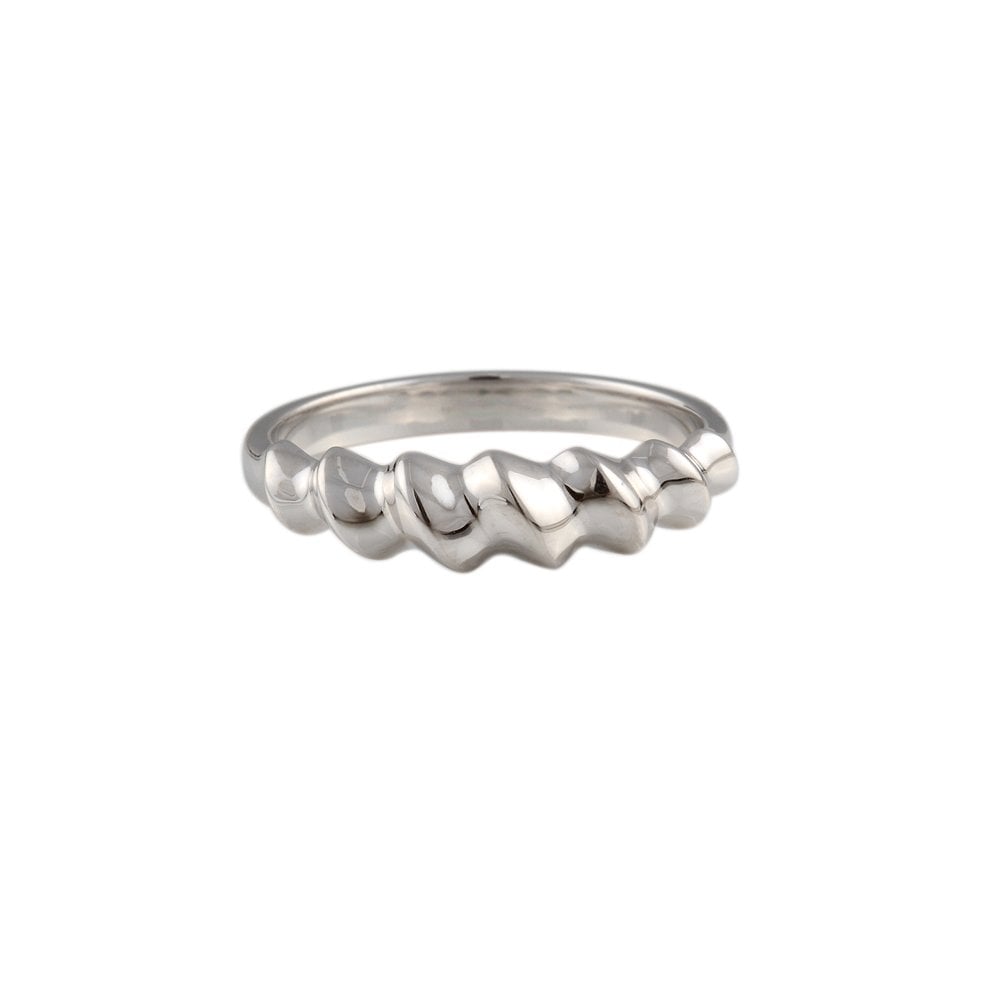 9ct White Gold Fancy Twist Ring